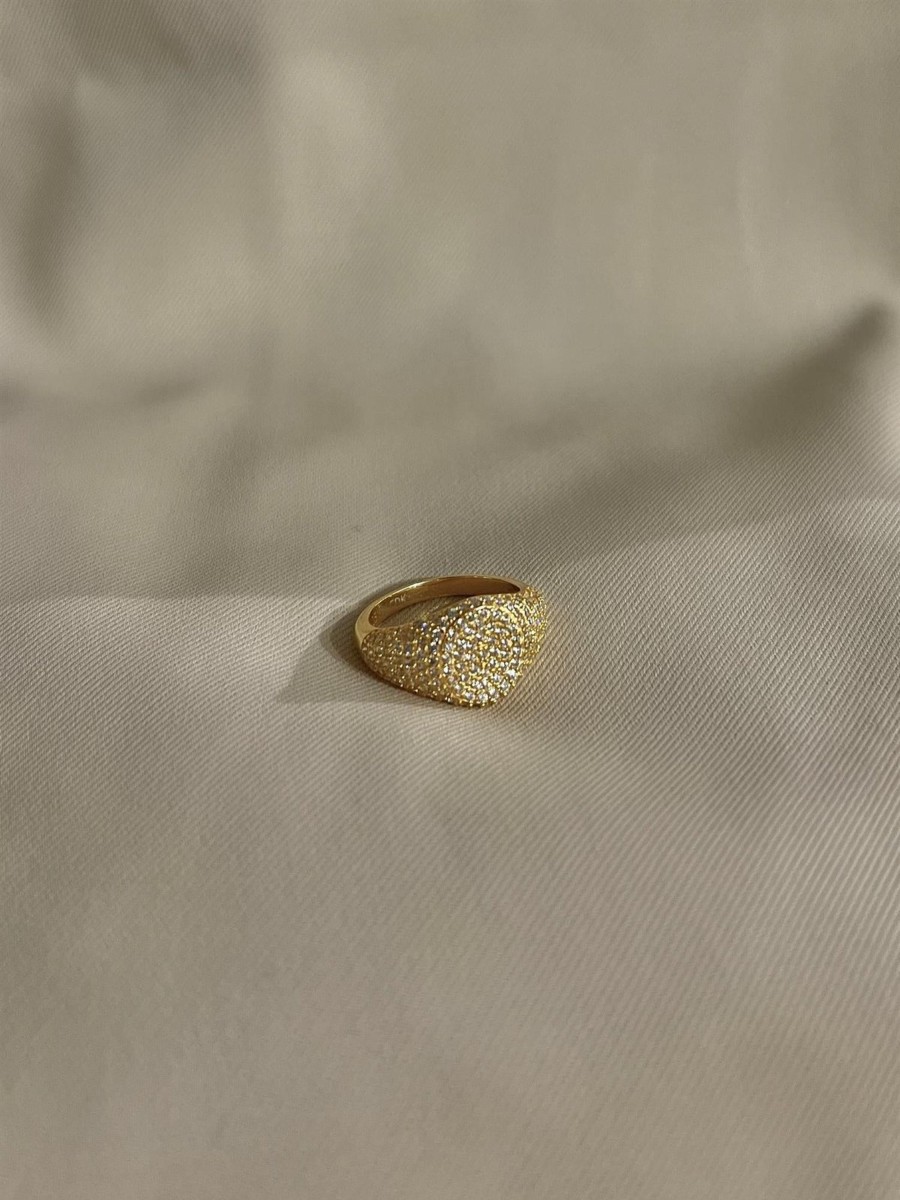 Tilbehor Aiyanna | Denia Circle Brass Ring