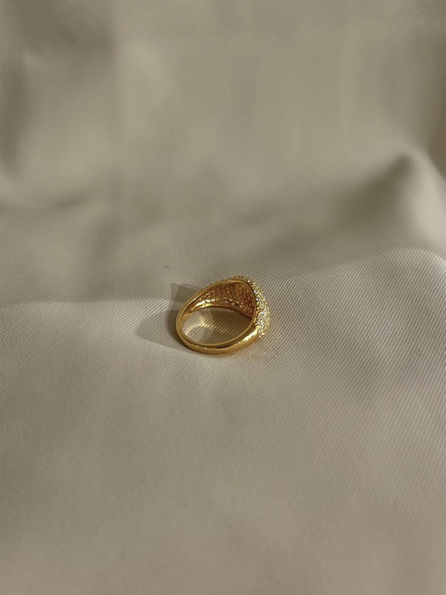 Tilbehor Aiyanna | Denia Circle Brass Ring