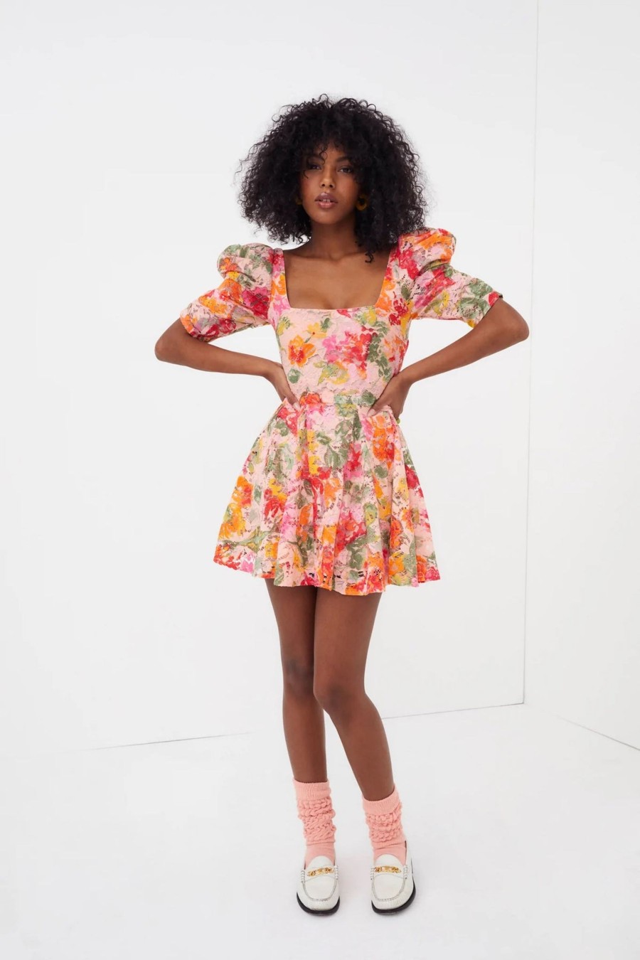 Klaer For Love u0026 Lemons | Dascha Puff Sleeve Dress