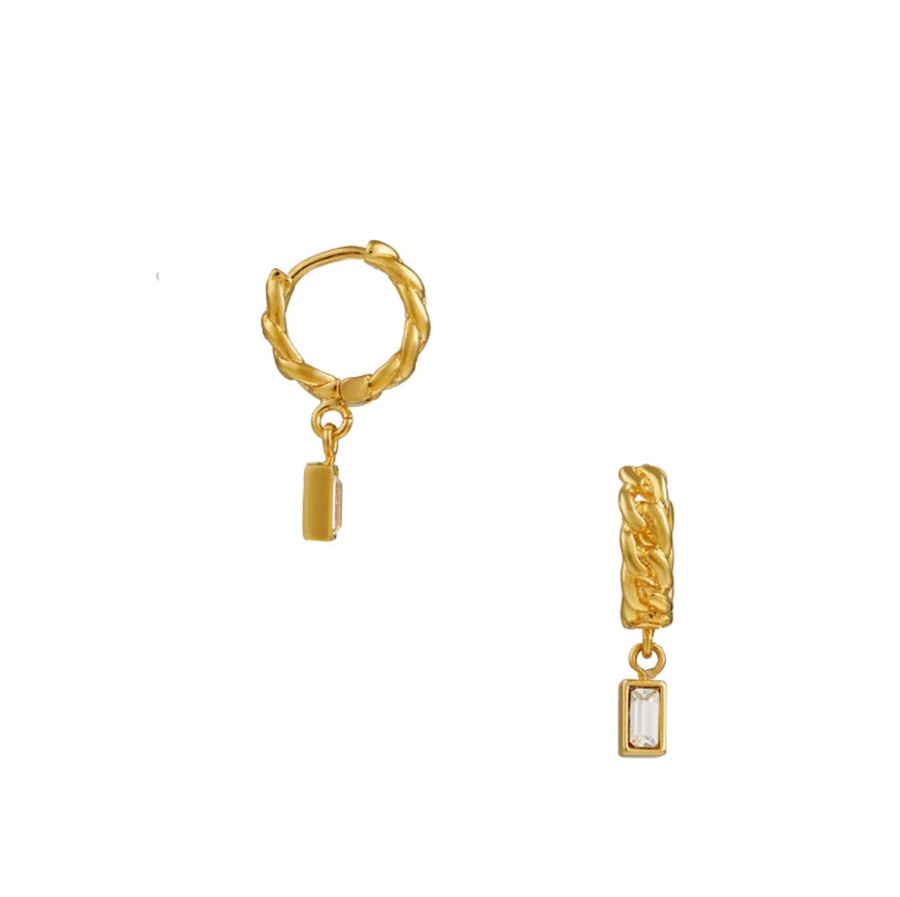 Tilbehor Orelia | Sw Baguette Earrings