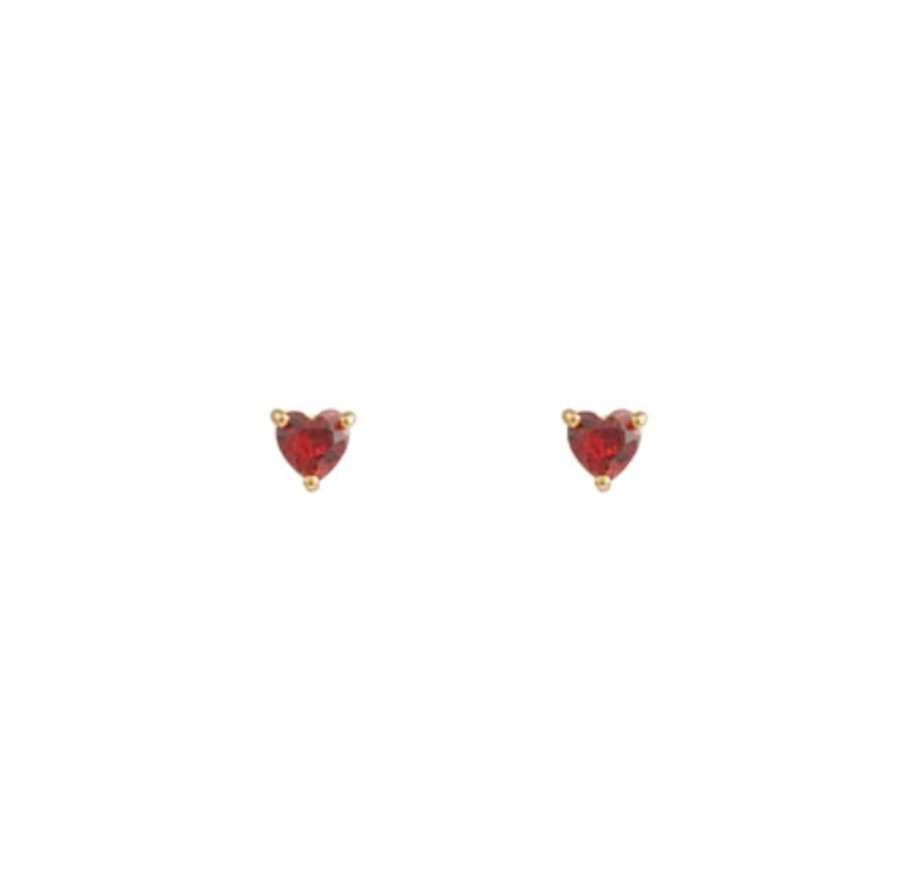 Tilbehor Orelia | Crystal Heart Studs