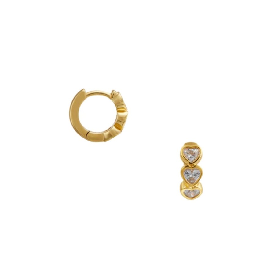 Tilbehor Orelia | Crystal Heart Hoops