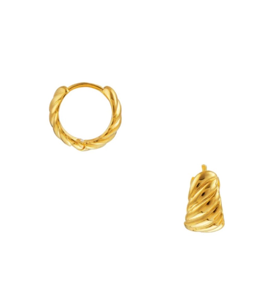 Tilbehor Orelia | Twist Chubby Earring Small