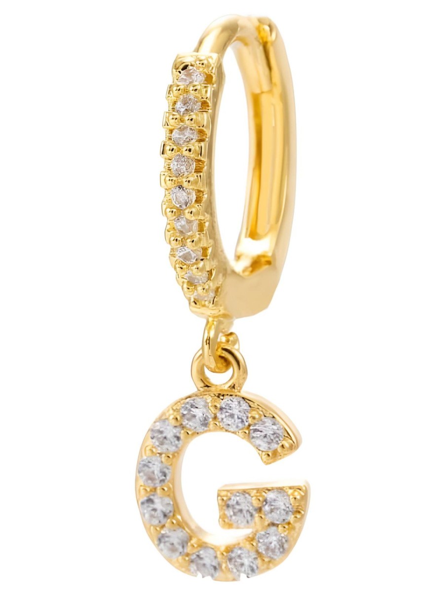 Tilbehor Aiyanna | G Stras Letter Single Earring