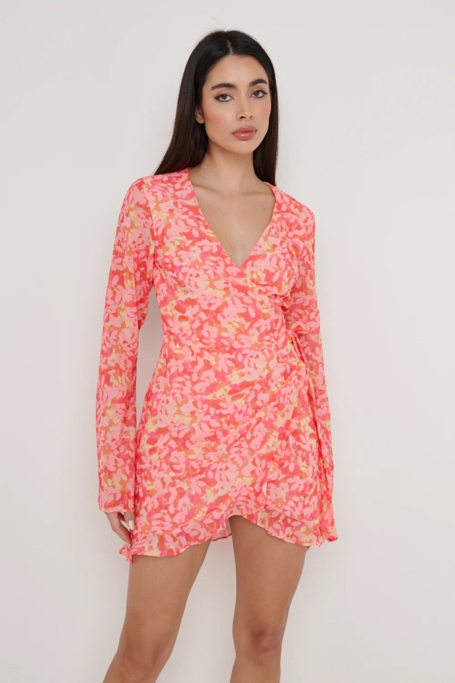 Klaer Pretty Lavish | Jessica Wrap Mini Dress