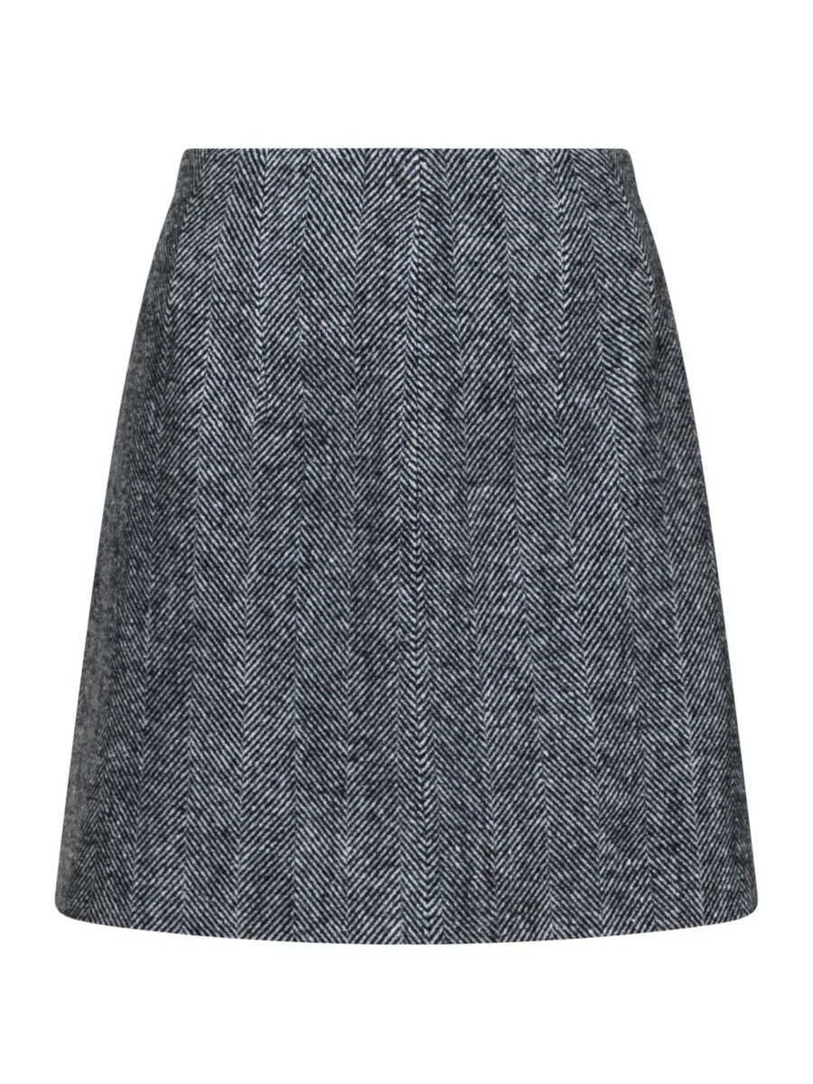 Klaer Neo Noir | Helmine Herringbone Skirt