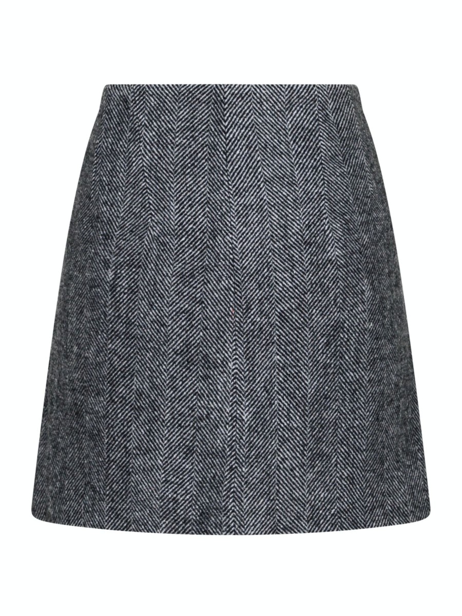 Klaer Neo Noir | Helmine Herringbone Skirt