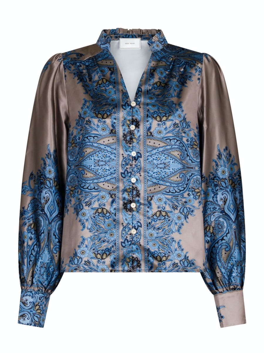 Klaer Neo Noir | Massima Paisley Border Blouse