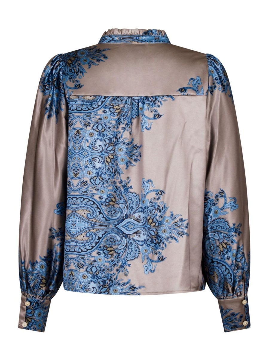 Klaer Neo Noir | Massima Paisley Border Blouse